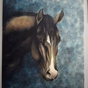 Elegant Horse Portrait Art Print